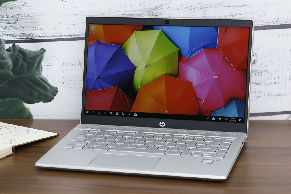Laptop HP Pavilion 14 ce0021TU i3 8130U/4GB/1TB/Win10/(4MF00PA) Màu Vàng đồng