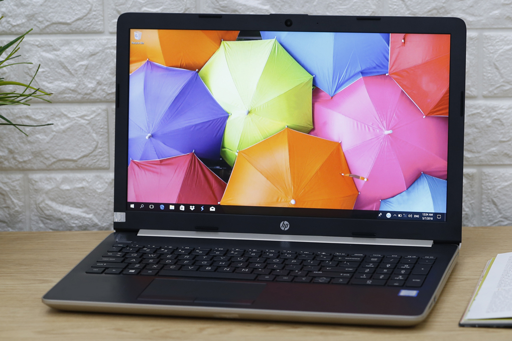 Laptop HP 15 da0054TU i3 7020U/4GB/500GB/Win10 (4ME68PA) Màu Vàng đồng