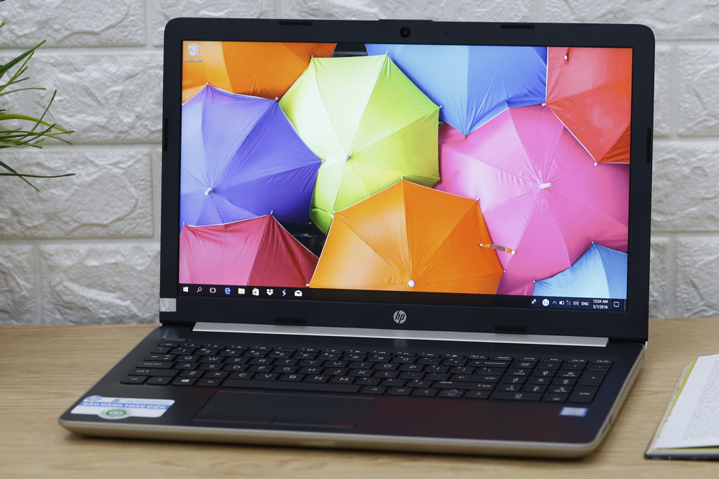 Laptop HP 15 da0058TU i5 8250U/4GB/1TB/Win10/(4NA92PA) Màu Vàng đồng