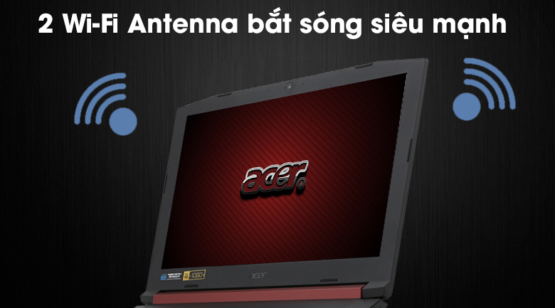 Laptop Acer Nitro 5 AN515 52 70AE i7 8750H/8GB/1TB/4GB GTX1050Ti/Win10/(Q3LSV.007)