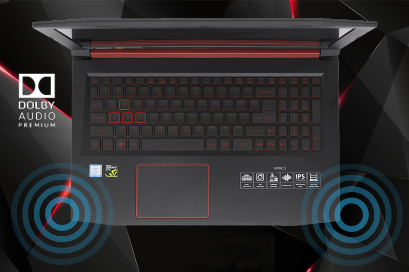 Công nghệ âm thanh Dolby Audio trên laptop gaming Acer Nitro 5 AN515 52 70AE