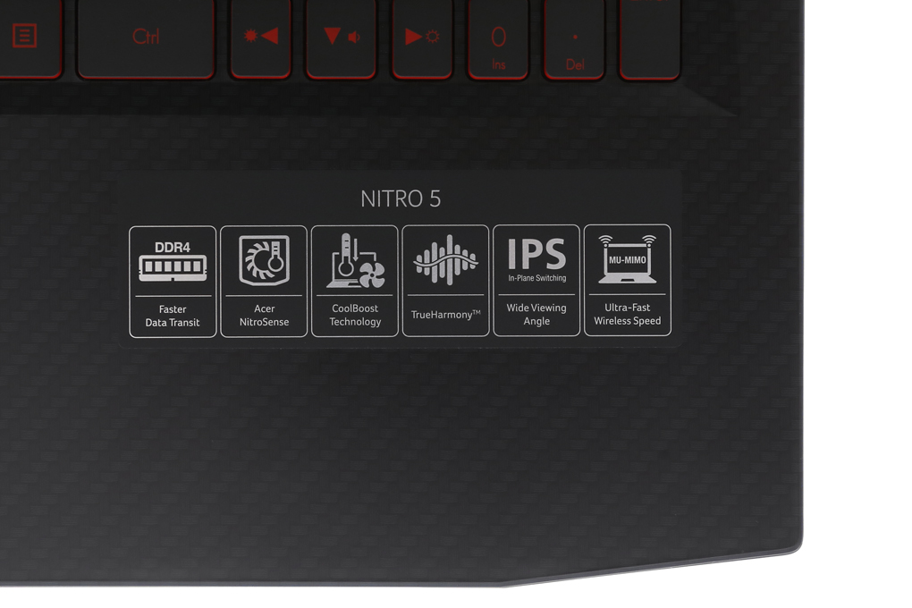 Laptop Acer Nitro 5 AN515 52 70AE i7 8750H/8GB/1TB/4GB GTX1050Ti/Win10/(Q3LSV.007) Màu Đen