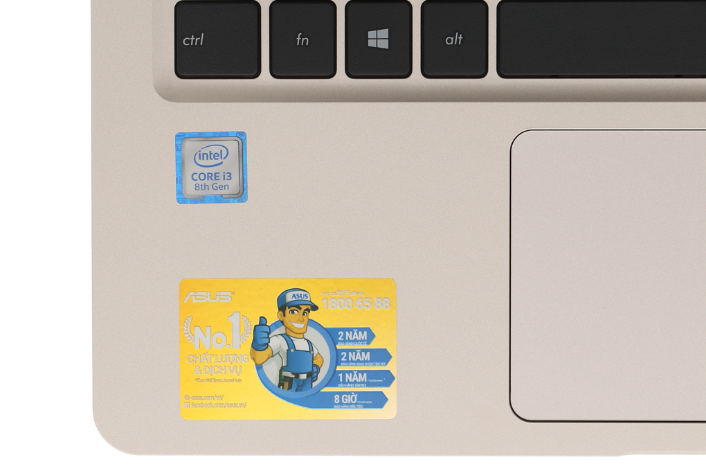 Laptop Asus VivoBook A411UA i3 8130U/4GB/1TB/Win10/(EB688T) Màu Vàng đồng