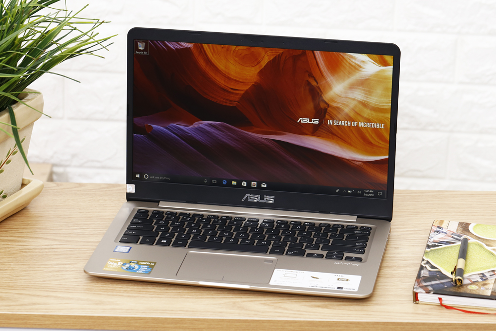 Laptop Asus VivoBook A411UA i3 8130U/4GB/1TB/Win10/(EB688T) Màu Vàng đồng