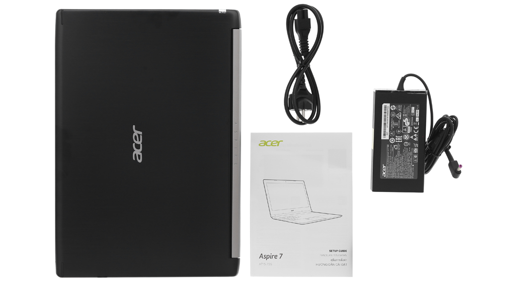 Bộ sản phẩm gồm: Dây nguồn, Sách hướng dẫn, Thùng máy, Adapter sạc