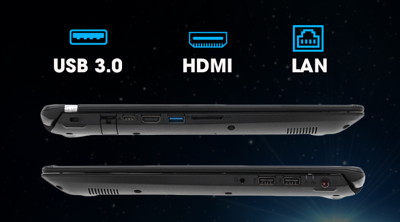 Laptop Acer Aspire A715 72G 54PC i5 8300H/8GB/1TB/4GB GTX1050/Win10 (GXBSV.003)