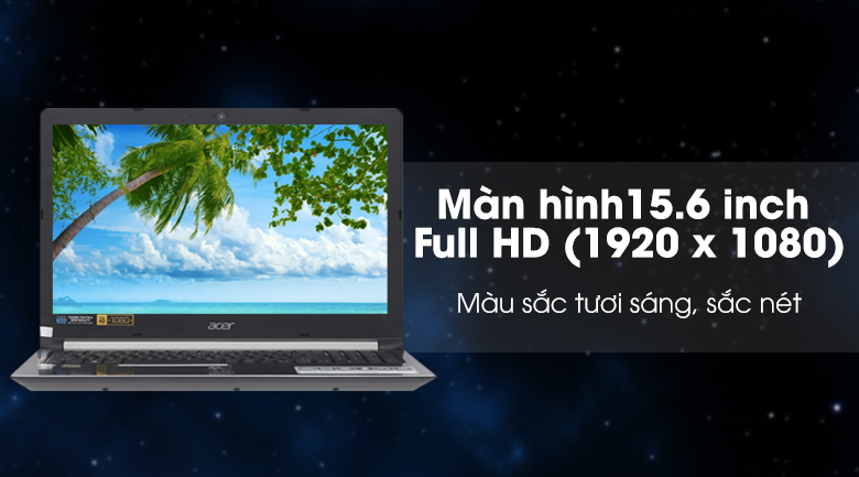 Laptop Acer Aspire A715 72G 54PC i5 8300H/8GB/1TB/4GB GTX1050/Win10 (GXBSV.003)