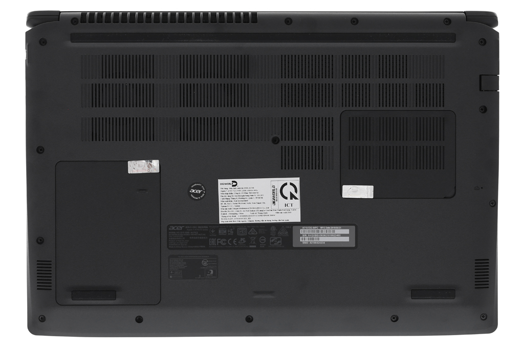 Laptop Acer Aspire A715 72G 54PC i5 8300H/8GB/1TB/4GB GTX1050/Win10 (GXBSV.003) Màu Đen