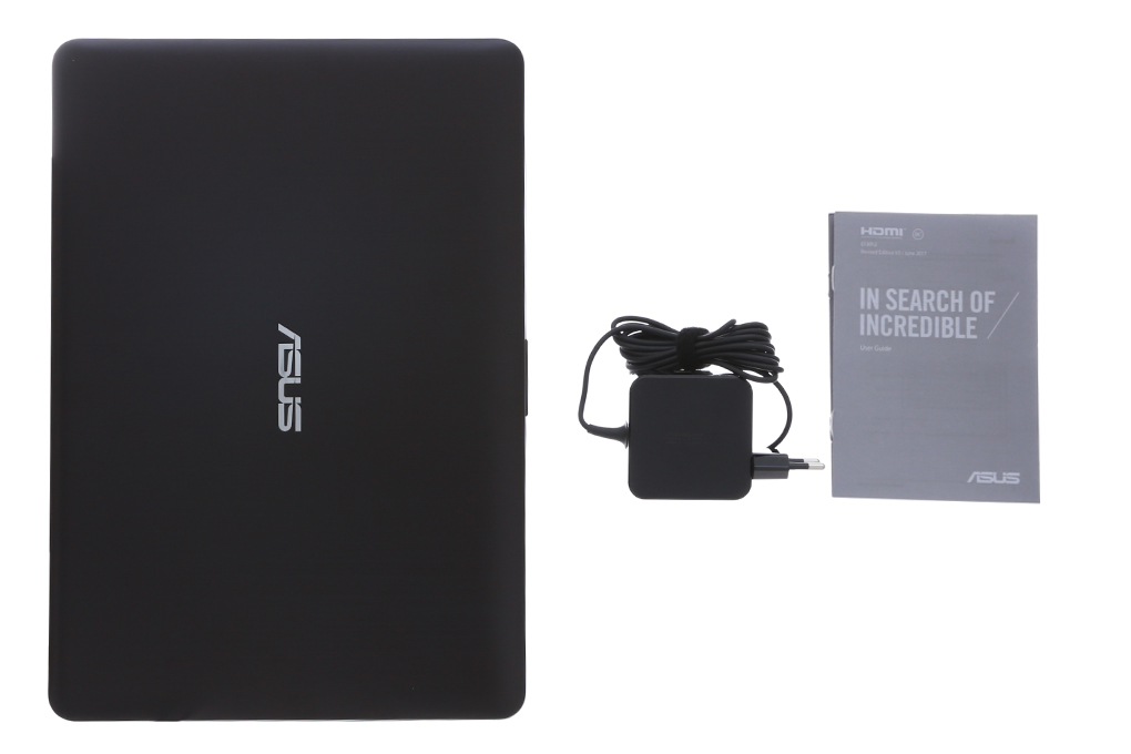 Bộ sản phẩm gồm: Sách hướng dẫn, Thùng máy, Sạc Laptop Asus