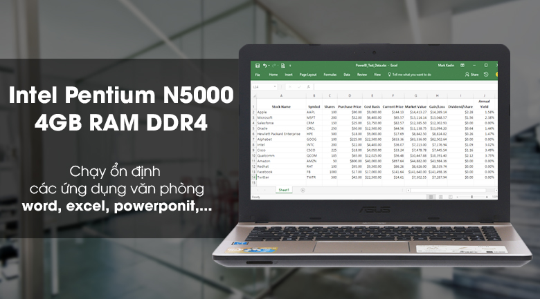 Laptop Asus VivoBook X441MA N5000/4GB/500GB/Win10/(GA004T)