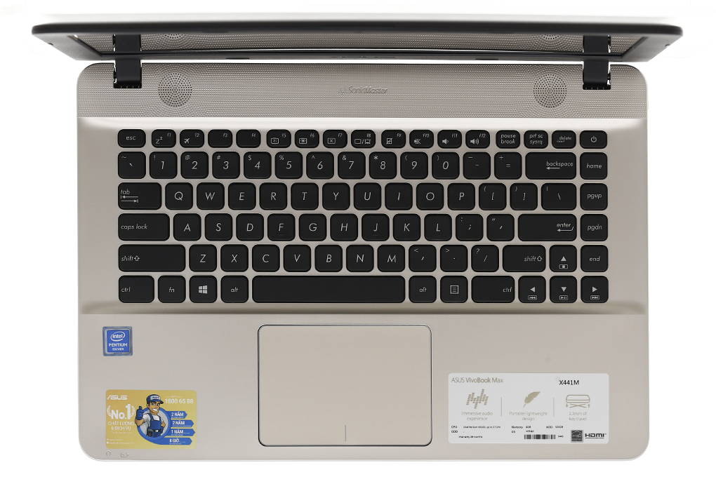 Laptop Asus VivoBook X441MA N5000/4GB/500GB/Win10/(GA004T) Màu Đen
