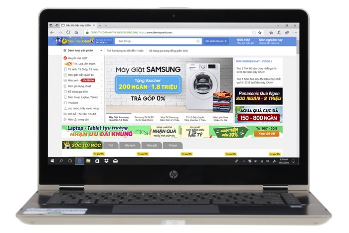 Laptop HP Pavilion x360 ba080TU i3 7100U/4GB/1TB/Win10/(3MR79PA)