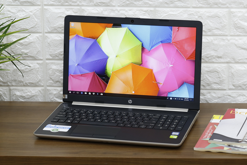Laptop HP 15 da0036TX i7 8550U/4GB/1TB/2G MX130/Win10/(4ME78PA) Màu Vàng đồng