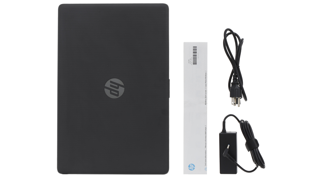 Bộ sản phẩm gồm: Dây nguồn, Sách hướng dẫn, Thùng máy, Sạc Laptop HP