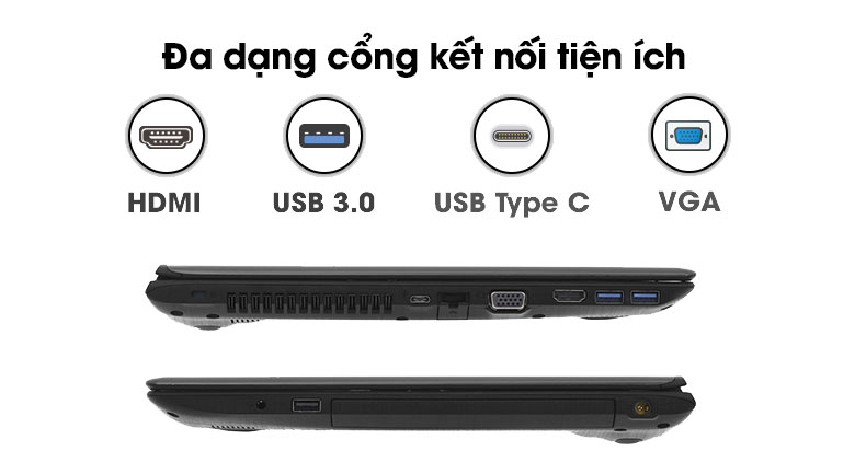 Laptop Acer Aspire E5 576G 52YQ i5 8250U/4GB/1TB/2GB MX130/Win10 (NX.GWNSV.001)