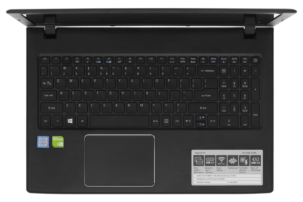 Laptop Acer Aspire E5 576G 52YQ i5 8250U/4GB/1TB/2GB MX130/Win10 (NX.GWNSV.001) - 4