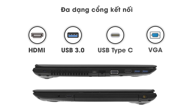 Laptop Acer Aspire E5 576G 88EP i7 8550U/4GB+16GB/1TB/2GB MX130/Win10 (NX.H2ESV.001)