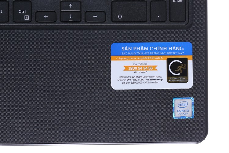 Laptop Dell Inspiron 3567 i3 7020U/4GB/1TB/Win10/(P63F002N67T) Màu Đen