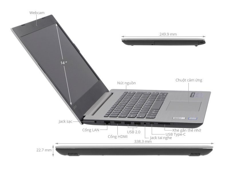Lenovo IdeaPad 330 14IKBR i3 7020U/4GB/128GB/Win10/(81G2001AVN)