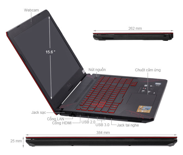 Asus FX504GD i7 8750H/8GB/1TB+128GB/4GB GTX1050/Win10/(E4081T)