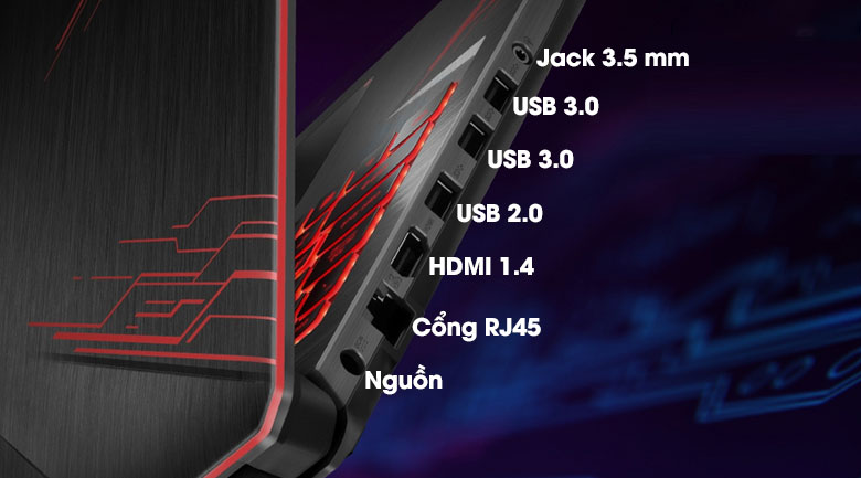 Laptop Asus FX504GD i7 8750H/8GB/1TB+128GB/4GB GTX1050/Win10/(E4081T)