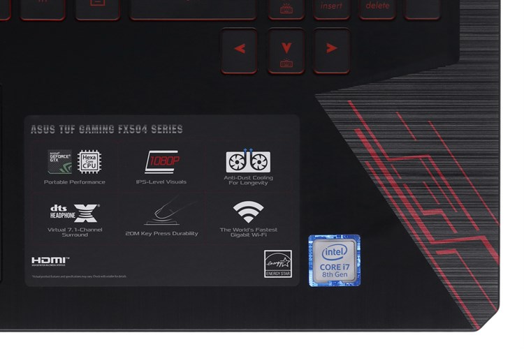 Laptop Asus FX504GD i7 8750H/8GB/1TB+128GB/4GB GTX1050/Win10/(E4081T)