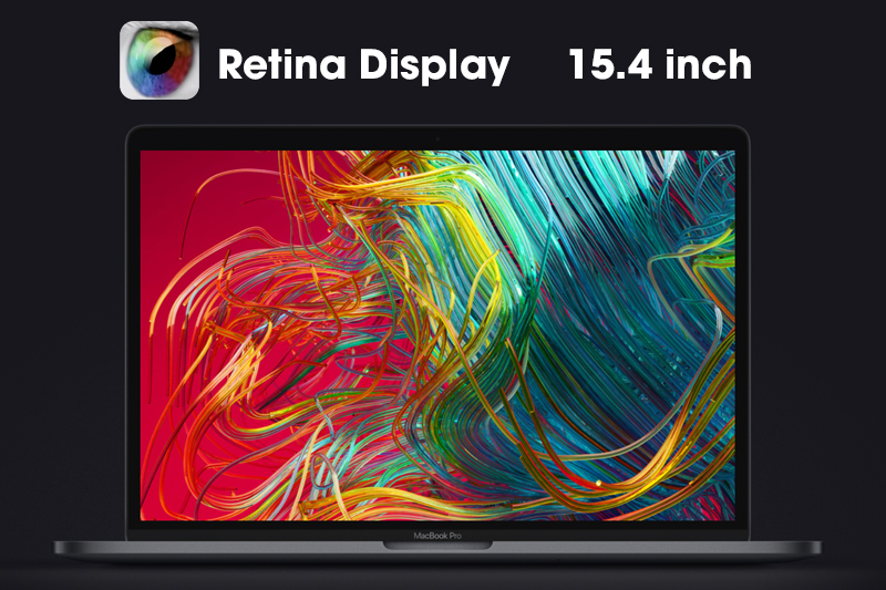 Màn hình sắc nét trên macbook pro 15 inch 2018