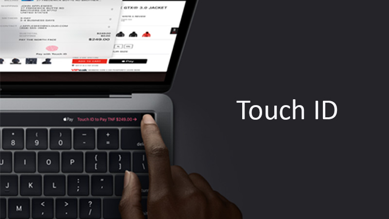 Touch ID trên MacBook Pro Touch 15 inch 2018