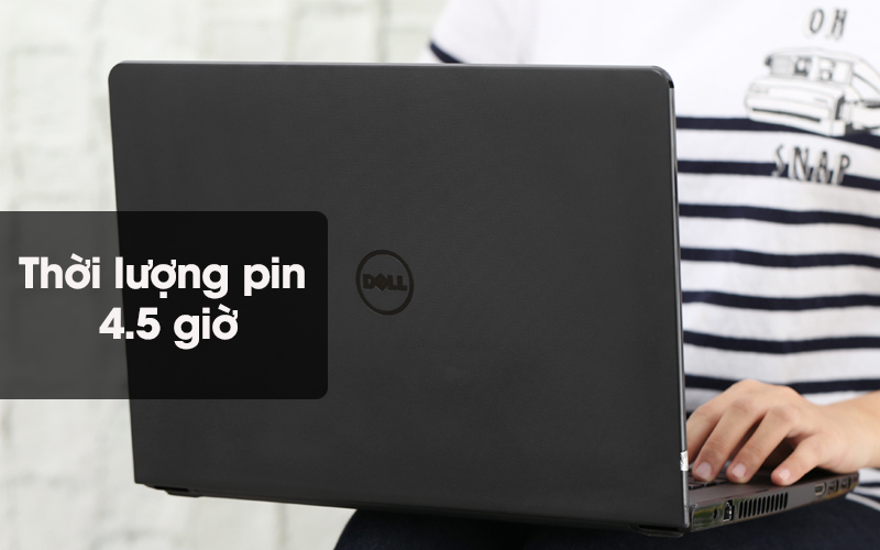 Laptop Dell Inspiron 3476 có pin dùng được 4.5 giờ 