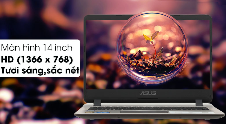 Laptop Asus VivoBook  X407UA i3 7020U/4GB/1TB/Win10 (BV351T)