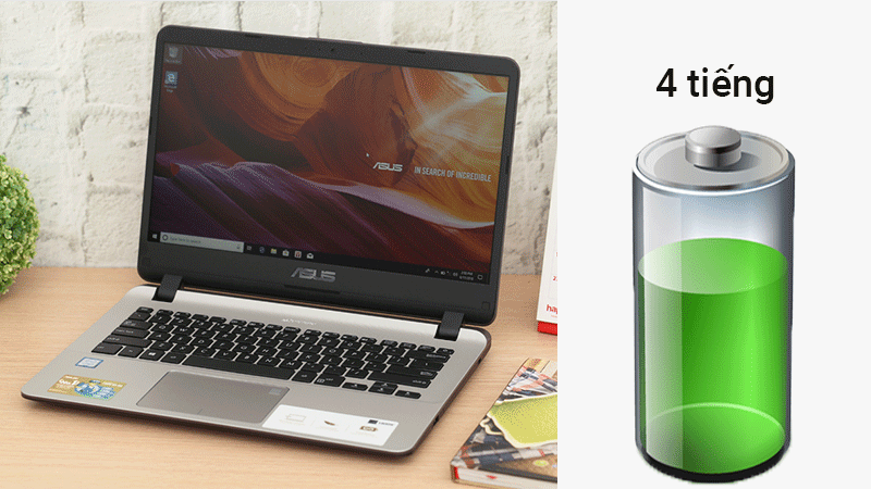 Laptop Asus VivoBook  X407UA i3 7020U/4GB/1TB/Win10 (BV351T)