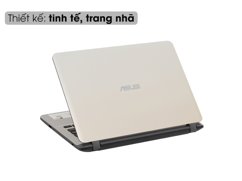 Thiết kết trang nhã trên laptop nhỏ gọn Asus X407UA i3 7020U (BV351T)