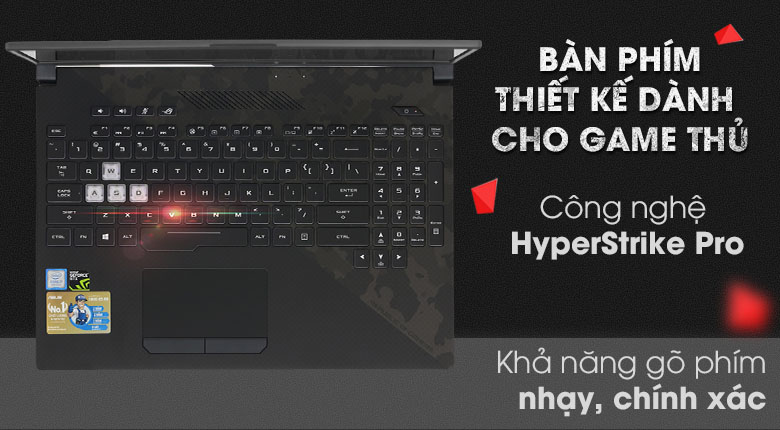 Laptop Asus ROG Strix Scar GL504GM i7 8750H/16GB/1TB+128GB/6GB GTX1060/Win10/(ES044T)