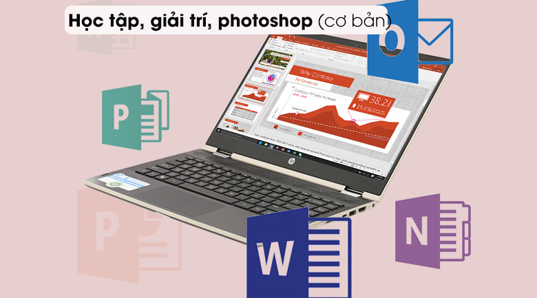 Laptop HP Pavilion x360 cd0082TU i3 8130U/4GB/1TB/Win10/(4MF15PA)