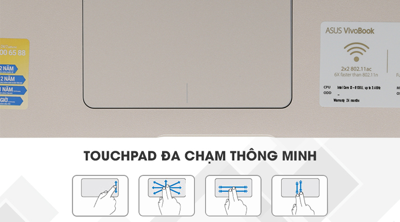 Laptop Asus A510UA i3 8130U/4GB/1TB/Win10/(BR333T)