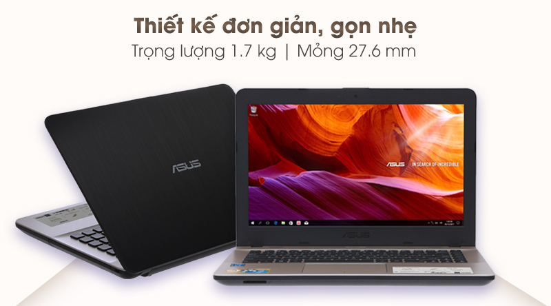 Laptop Asus Vivobook X441MA đơn giản, gọn nhẹ