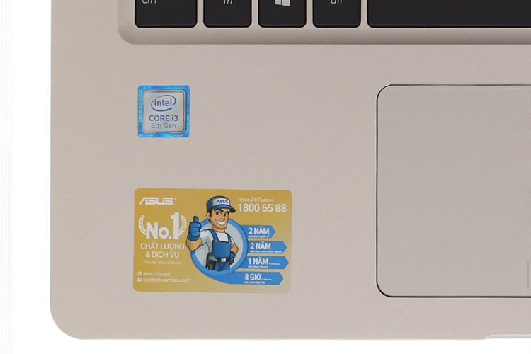 Laptop Asus VivoBook S15 S510UA i3 8130U/4GB/1TB/Win10/(BQ222T) Màu Vàng đồng