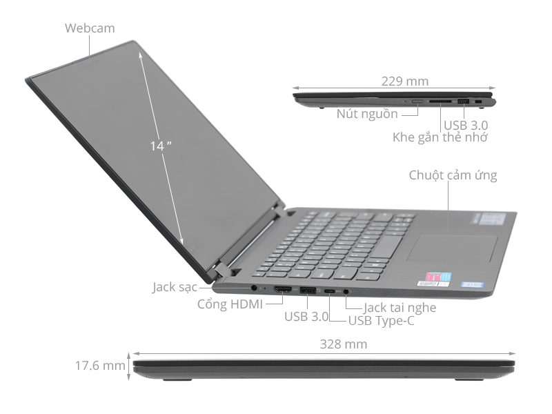 Lenovo Ideapad YOGA 530 14IKB i3 7130U/4GB/128GB/Win10 (81EK00MDVN)