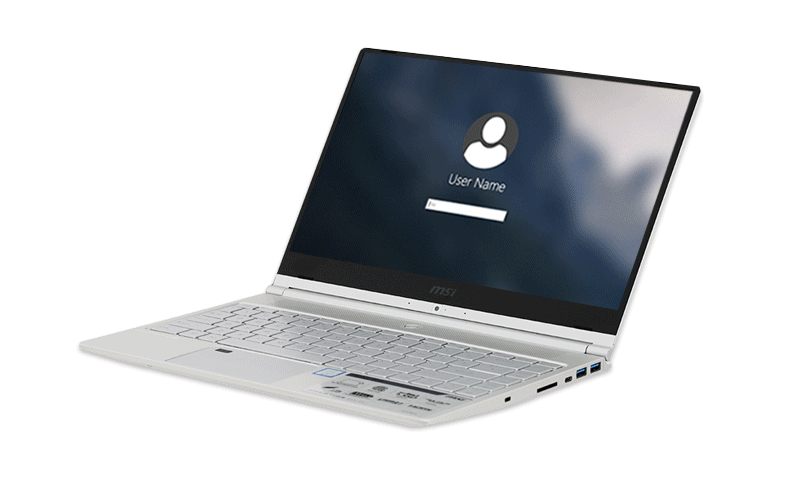 Mở khoá vân tay trên Laptop MSI Prestige PS42