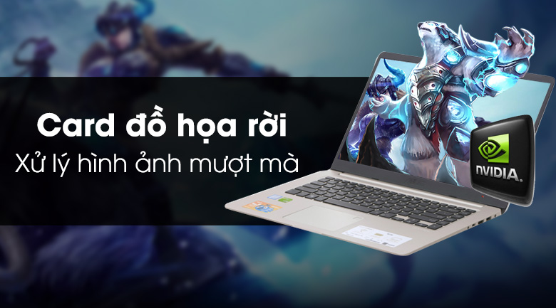 Laptop Asus VivoBook S510UN i5 8250U/4GB/1TB/2GB MX150/Win10 (BQ276T)