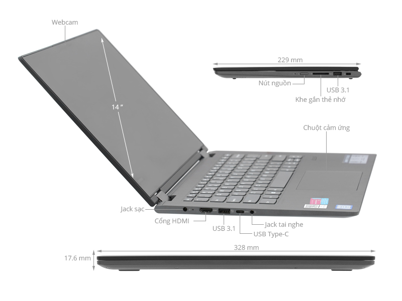 Lenovo YOGA 530 14IKB i5 8250U/4G/128GB/Win10 (81EK00MEVN)