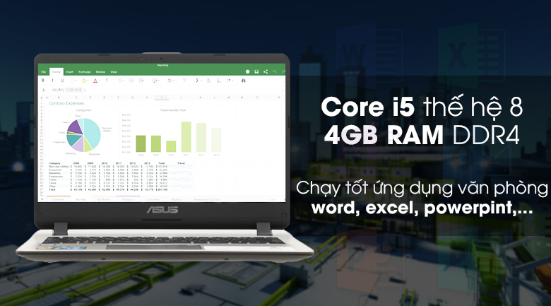 Laptop Asus VivoBook X407UA i5 8250U/4GB+16GB/1TB/Win10/(BV485T)