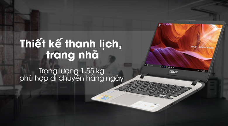 Laptop Asus VivoBook X407UA i5 8250U/4GB+16GB/1TB/Win10/(BV485T)