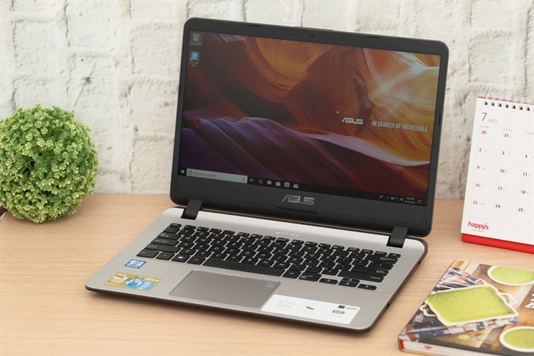 Laptop Asus VivoBook X407UA i5 8250U/4GB+16GB/1TB/Win10/(BV485T) Màu Vàng