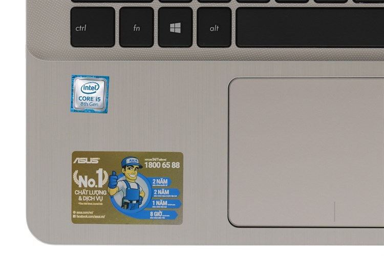 Laptop Asus VivoBook X407UA i5 8250U/4GB+16GB/1TB/Win10/(BV485T) Màu Vàng