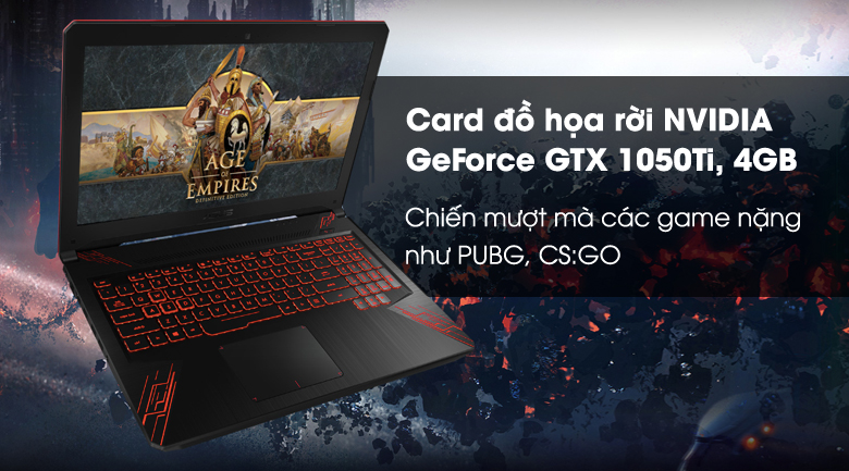 Laptop Asus FX504GE i5 8300H/8GB/1TB/GTX1050Ti/Win10/(E4138T)