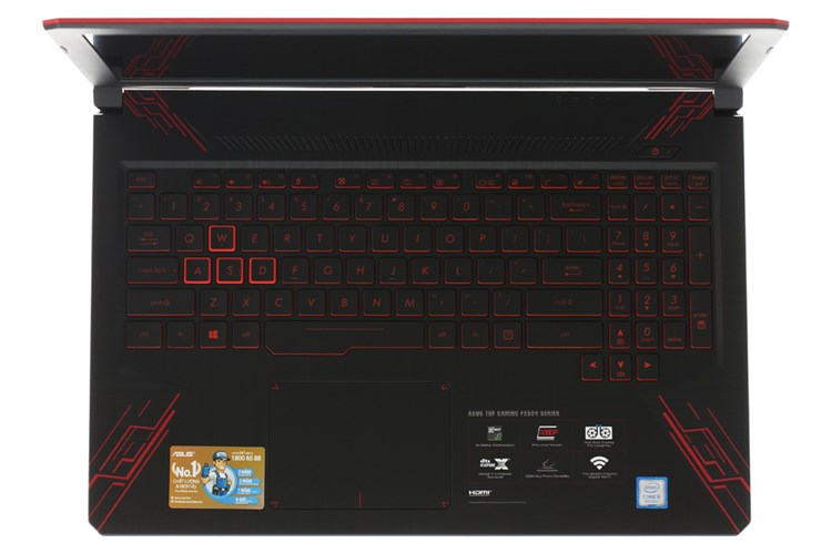 Laptop Asus FX504GE i5 8300H/8GB/1TB/GTX1050Ti/Win10/(E4138T) Màu Đen