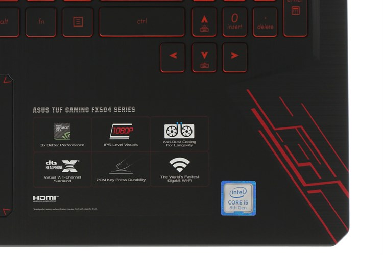 Laptop Asus FX504GE i5 8300H/8GB/1TB/GTX1050Ti/Win10/(E4138T) Màu Đen