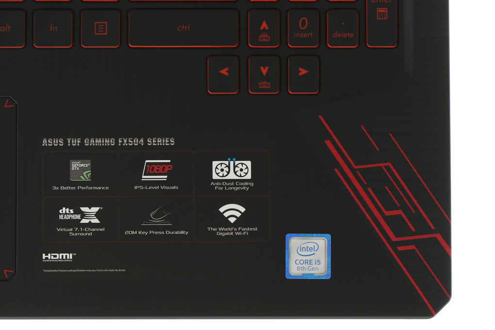 Laptop Asus FX504GE i5 8300H/8GB/1TB/GTX1050Ti/Win10/(E4138T) - 9