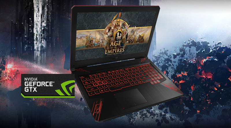 Card màn hình rời, chiến game mạnh mẽ trên laptop gaming Asus Core i5 FX504GE (E4138T)
